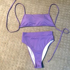 UO 80s Purple Bikini top & bottom